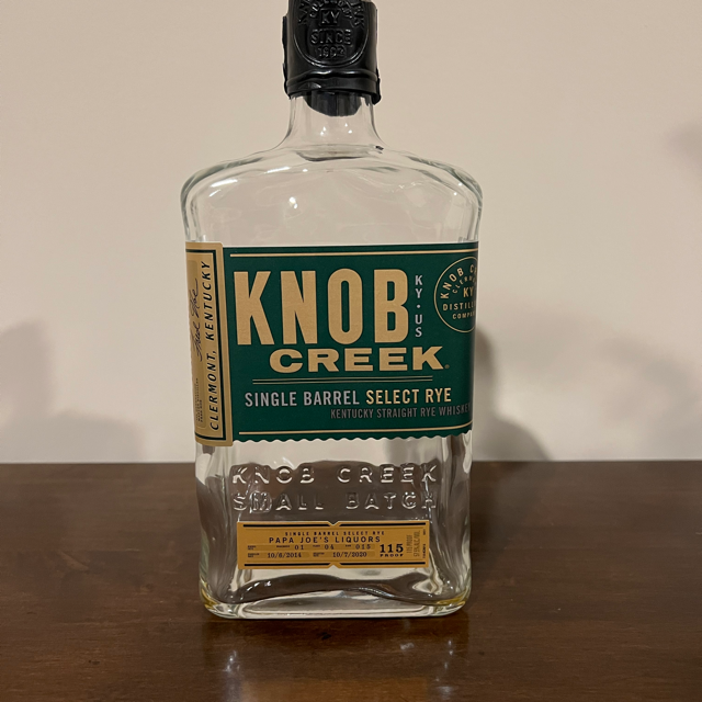 Knob Creek Single Barrel Select Rye - Papa Joe's