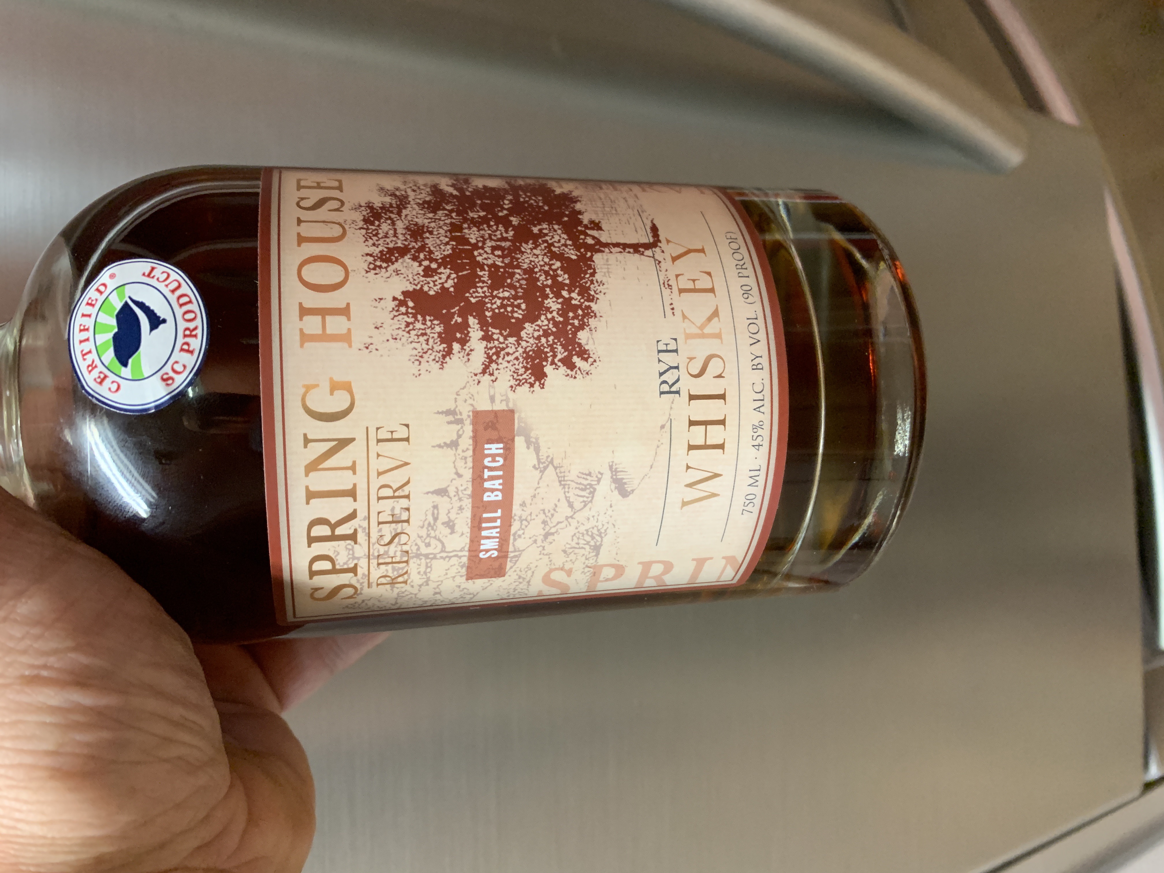 Spring House rye whiskey small batch