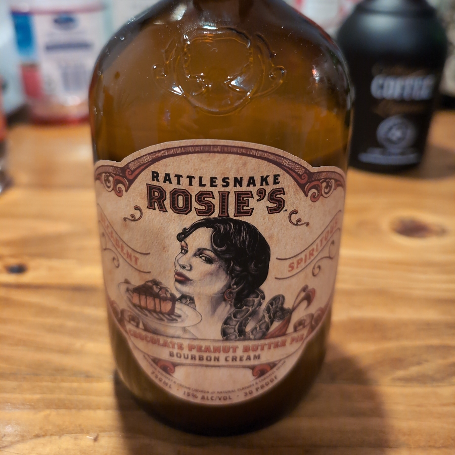 Rattlesnake Rosie's Chocolate Peanut Butter Pie Bourbon Cream
