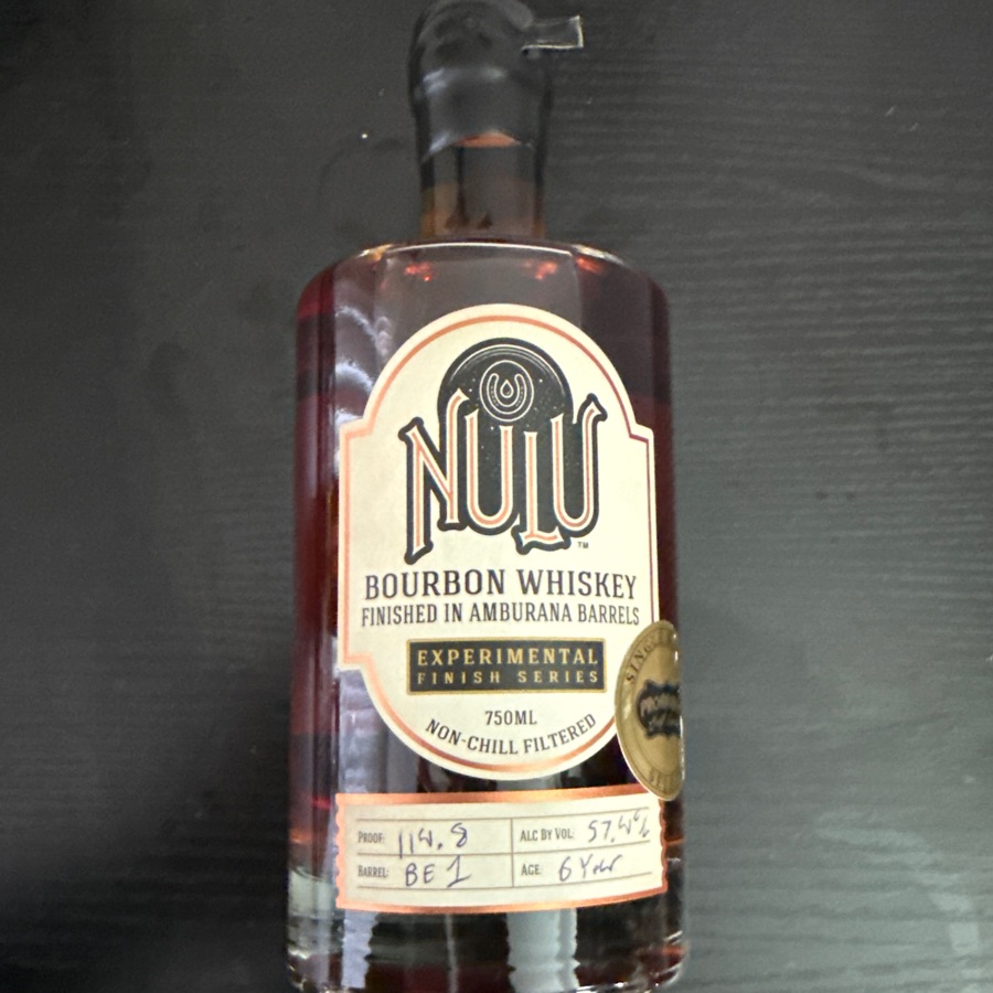 Nulu Bourbon Whiskey Finished in Amburana Barrels