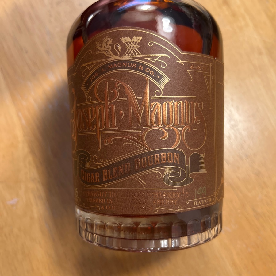 Joseph Magnus Cigar Blend Bourbon Batch # 199