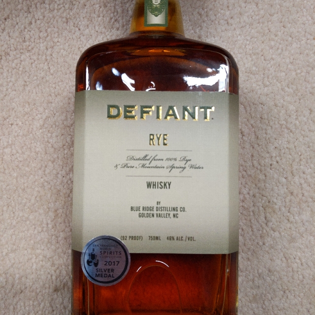 Defiant Rye whisky