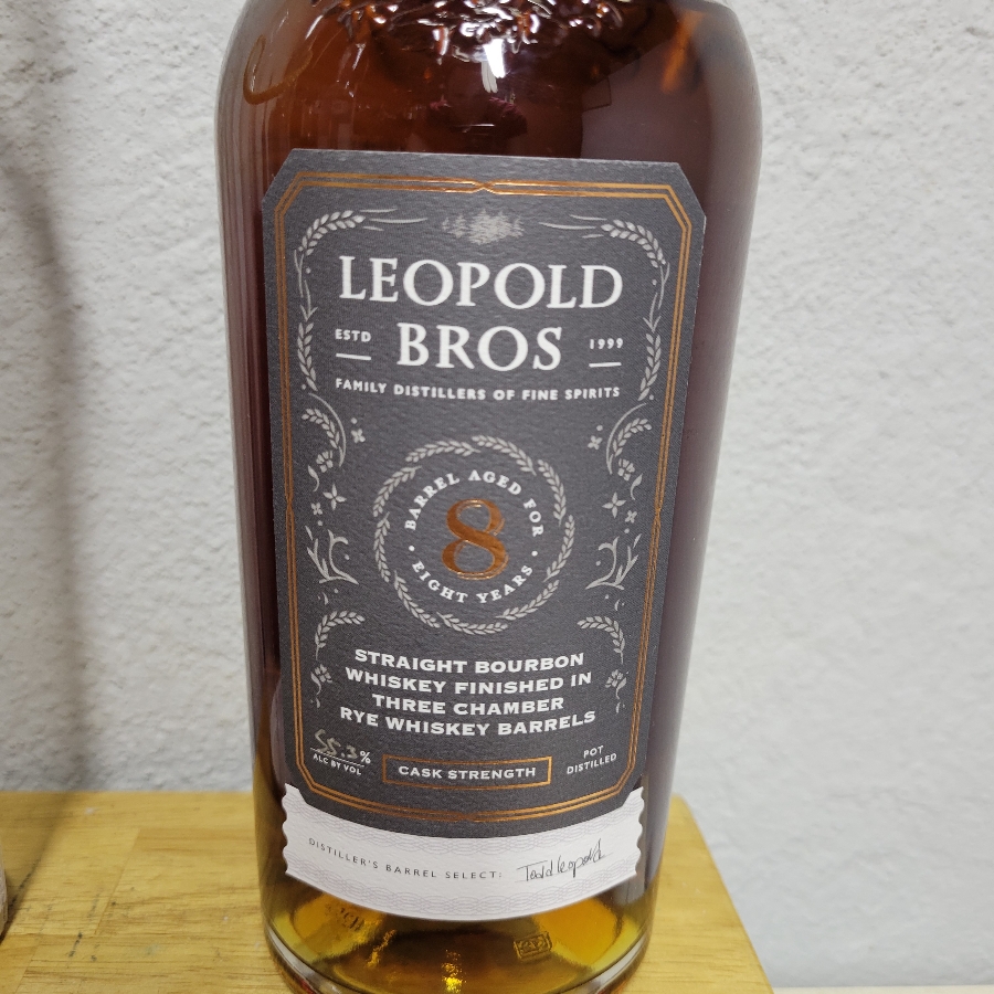 Leopold Bros 8 year Straight Bourbon