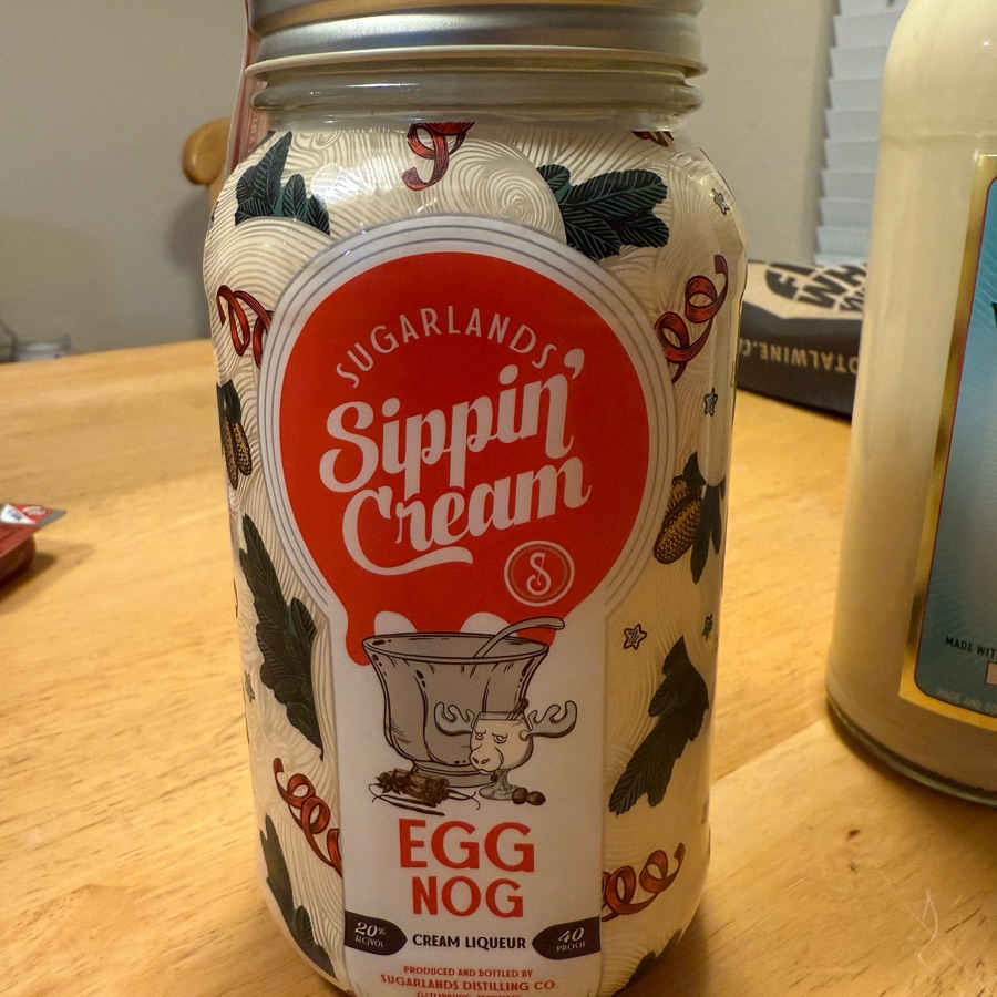 Sugarlands Sippin' Cream Egg Nog Cream Liqueur