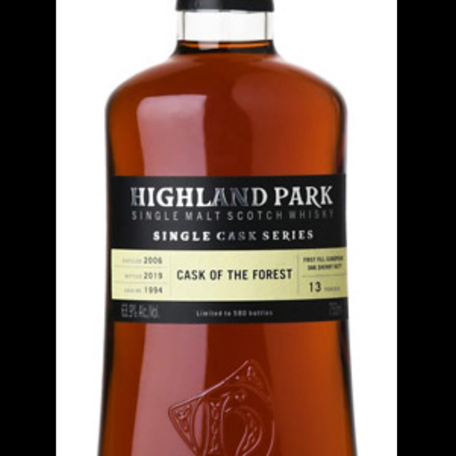 Highland Park Single Cask, "Cask of the Forest," Aged 13 Years