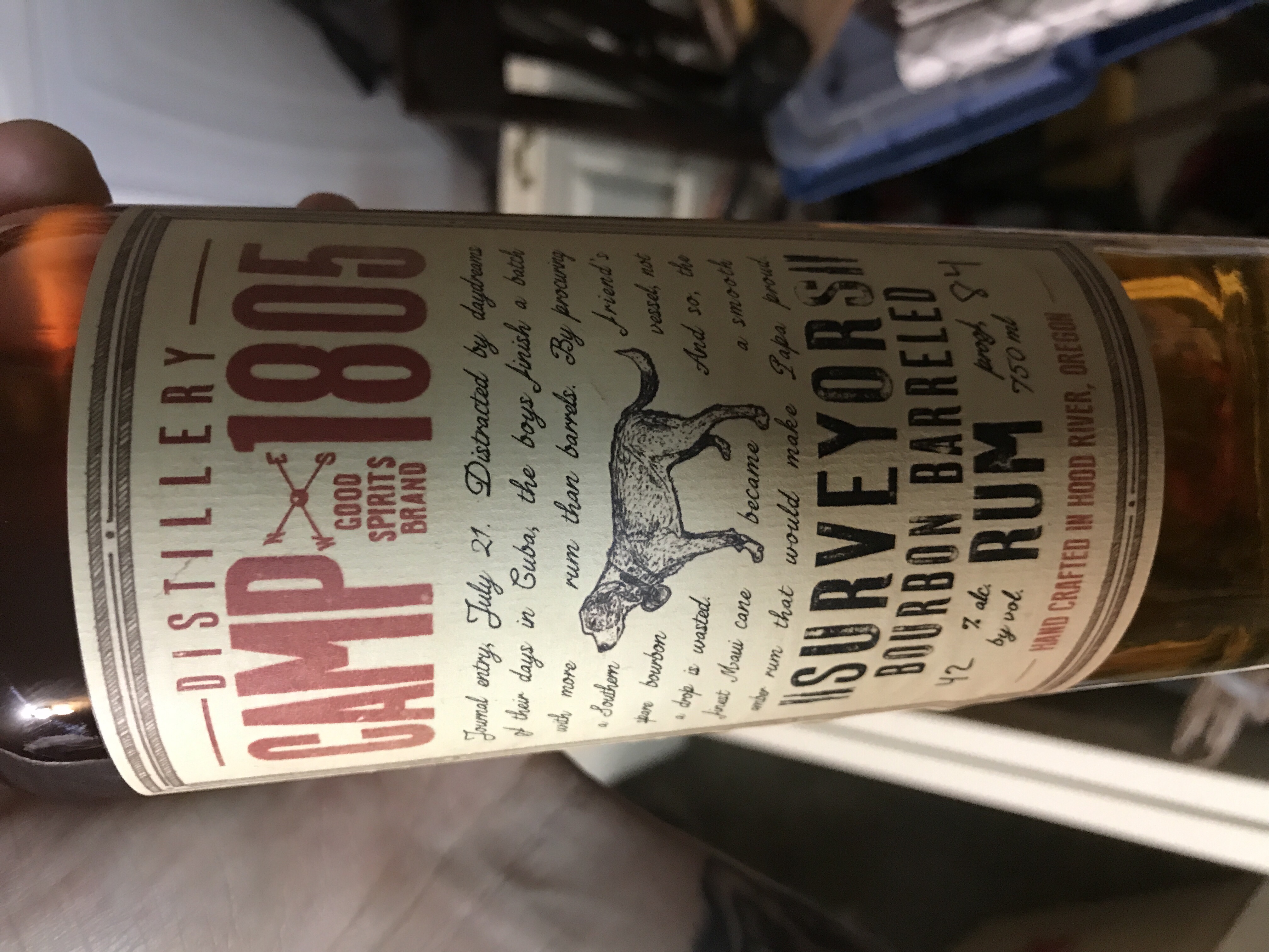 Camp 1805 Surveyors Bourbon Barreled Rum
