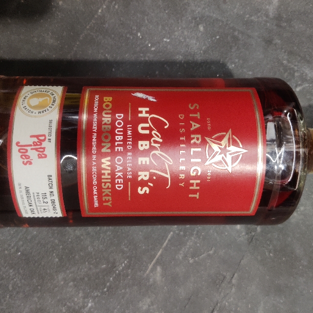Starlight Carl T. Huber's Double Oaked Bourbon (Papa Joe's)
