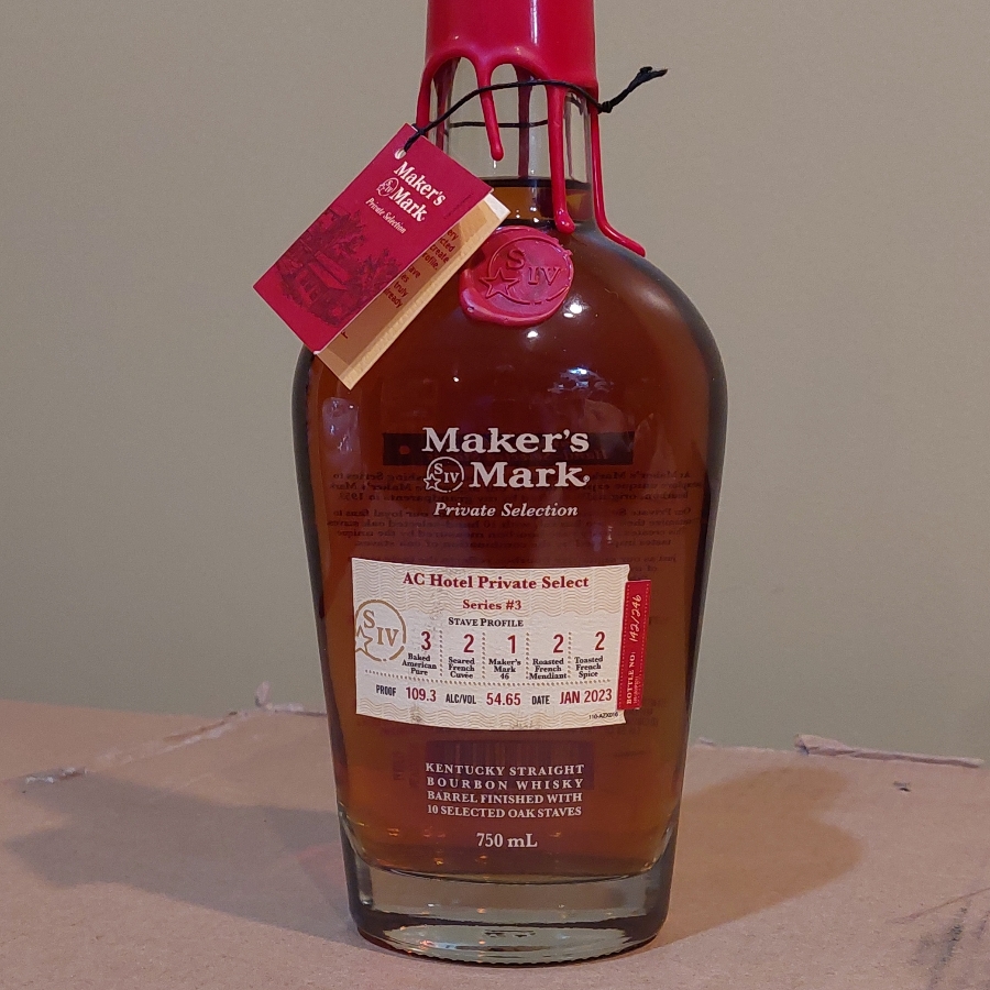 Maker's Mark Private Selection 10 Selected Oak Staves "AC Hotel"