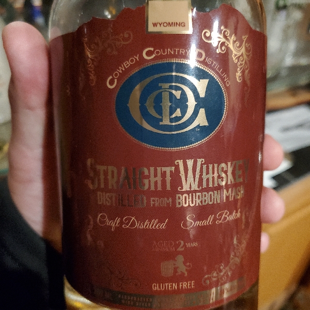 Cowboy Country Distilling Straight Whiskey