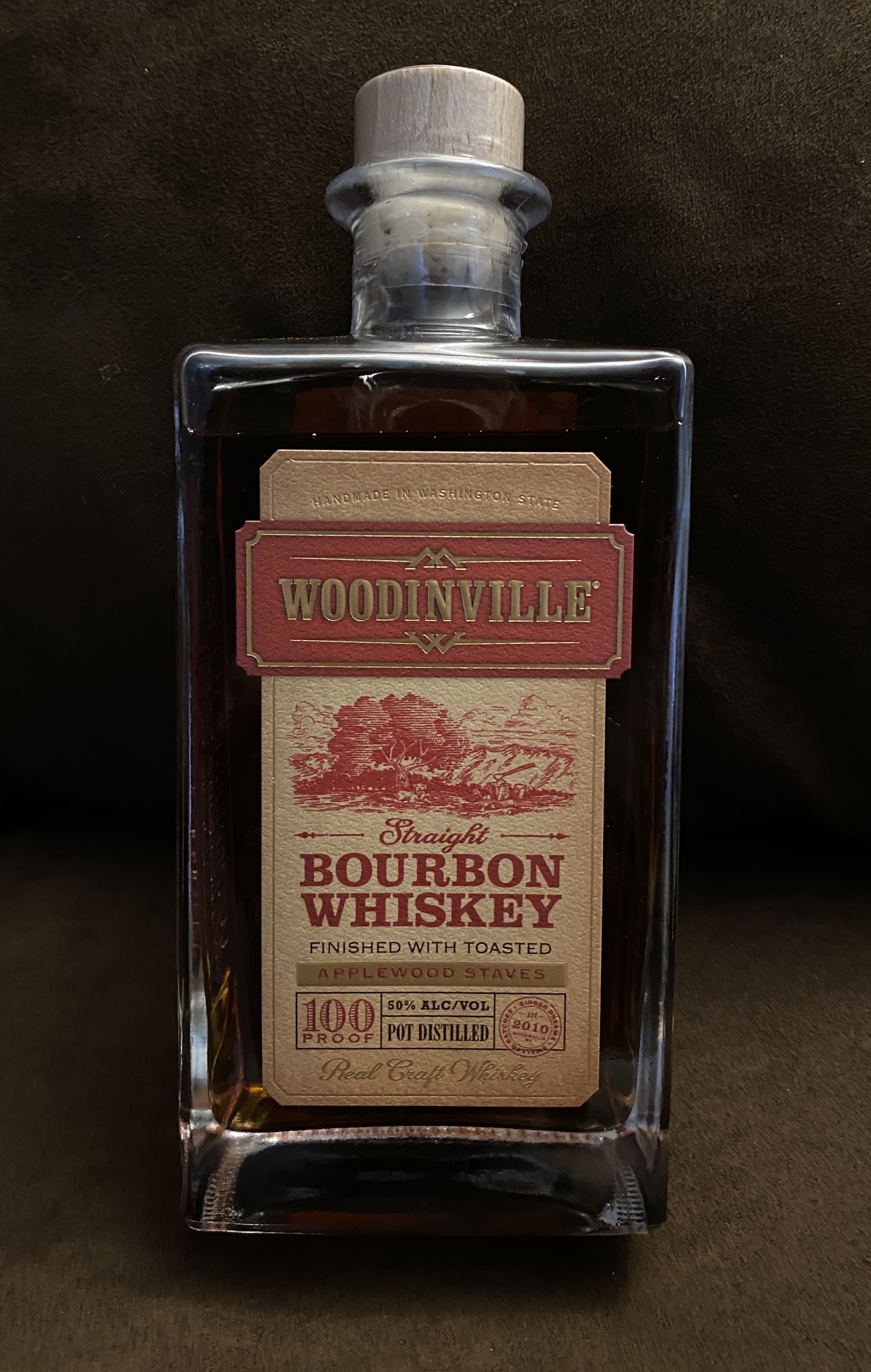 Woodinville Straight Bourbon Toasted Applewood Staves Finish