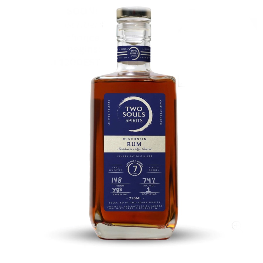 Two Souls Spirits 7-Year Wisconsin Rum, The Rum King (Yahara Bay Distillers)
