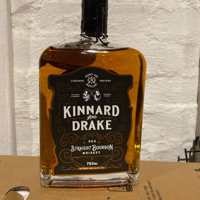 Kinnard and Drake Straight Bourbon Whiskey