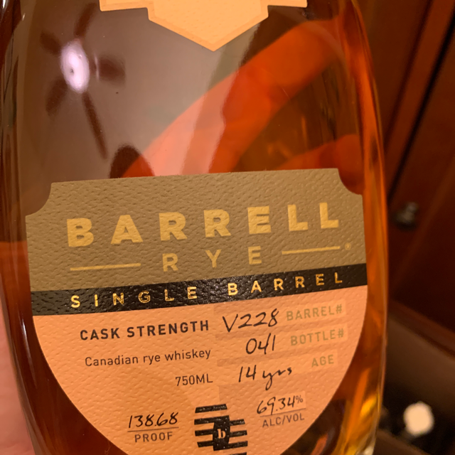 Barrell Rye Single Barrell V228
