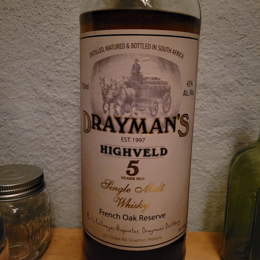 Drayman's Highveld 5 year Single Malt