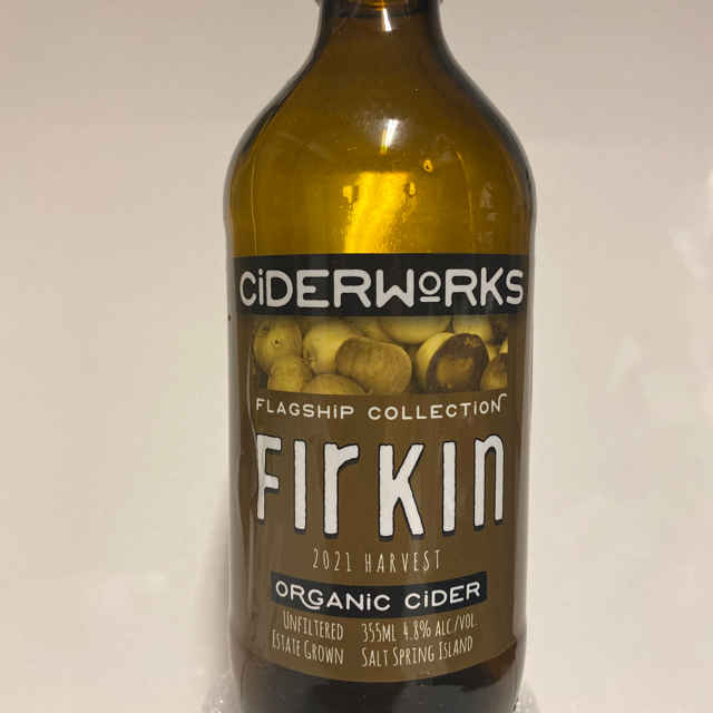 Firkin 2021 harvest organic cider