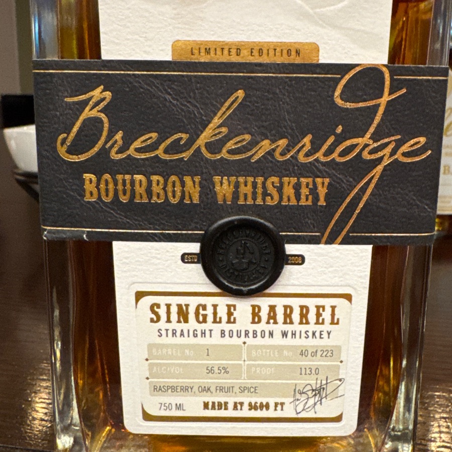 breckenridge limited single barrel