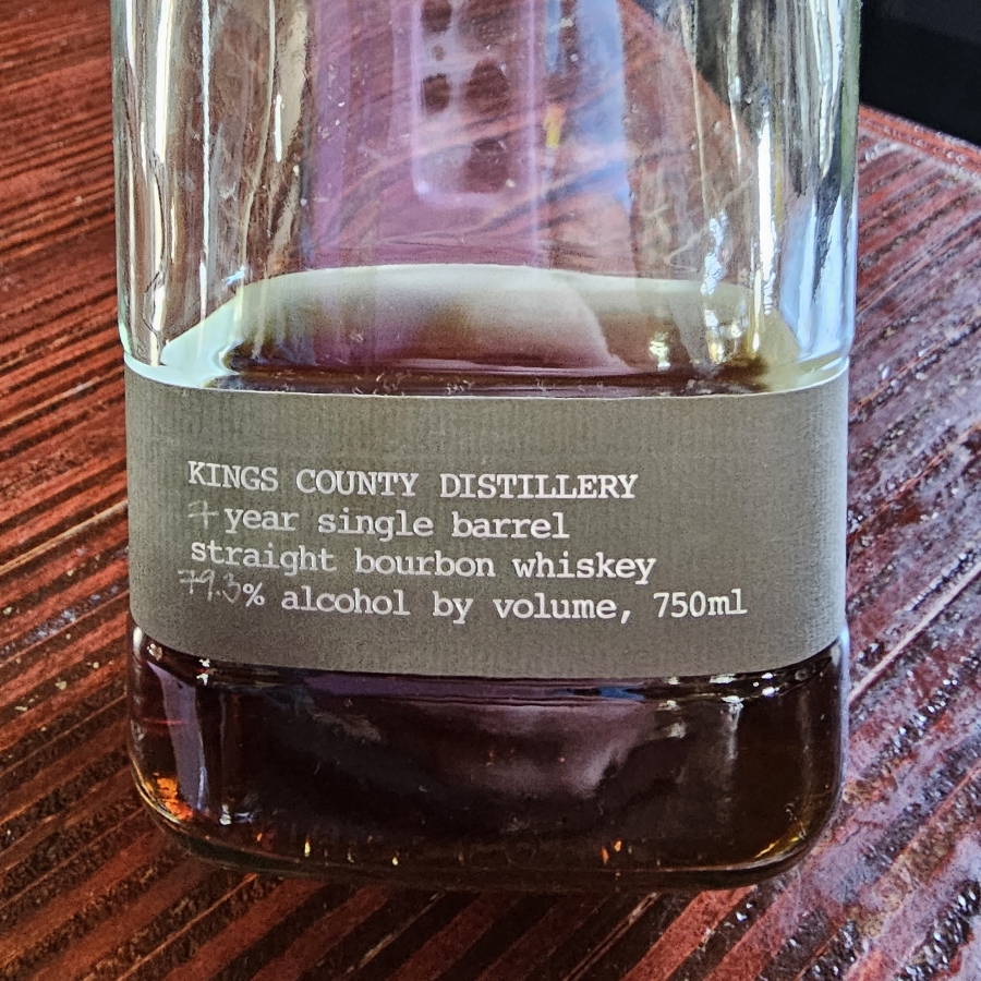 Kings County Distillery 7-Year Single Barrel Straight Bourbon Whiskey 'Hazmat' Barrel #2774