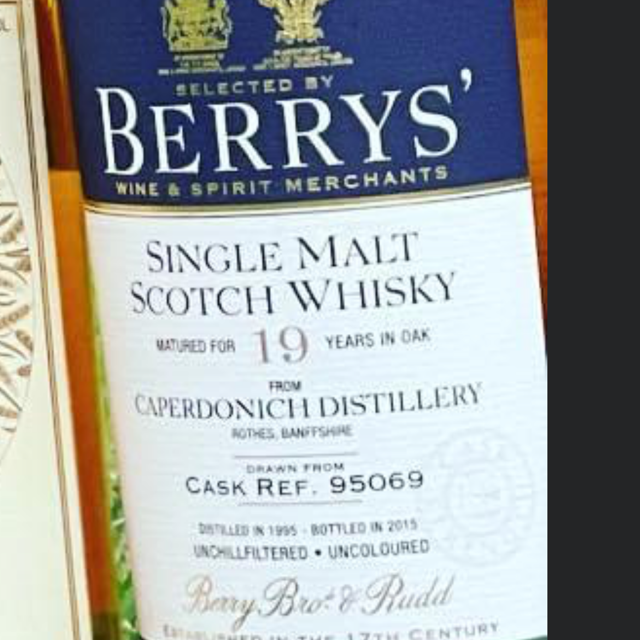 Caperdonich 1995 19 Year (Berry Bros. & Rudd)