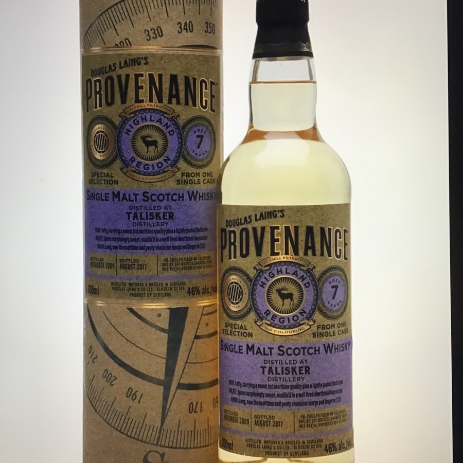 Talisker 7 Year Old 2009 (cask 11521) Provenance (Douglas Laing) Whisky