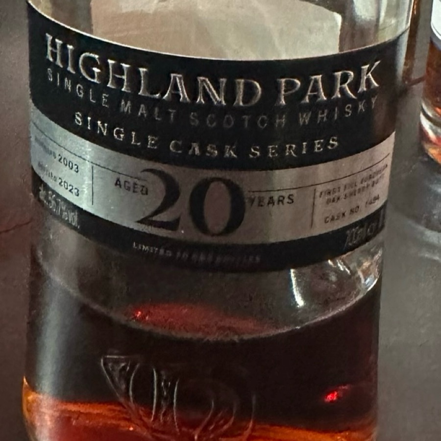 Highland Park Single Cask 20 Year Old Single Malt 2003