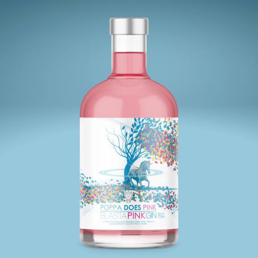 Poppa does peach blasta pink gin