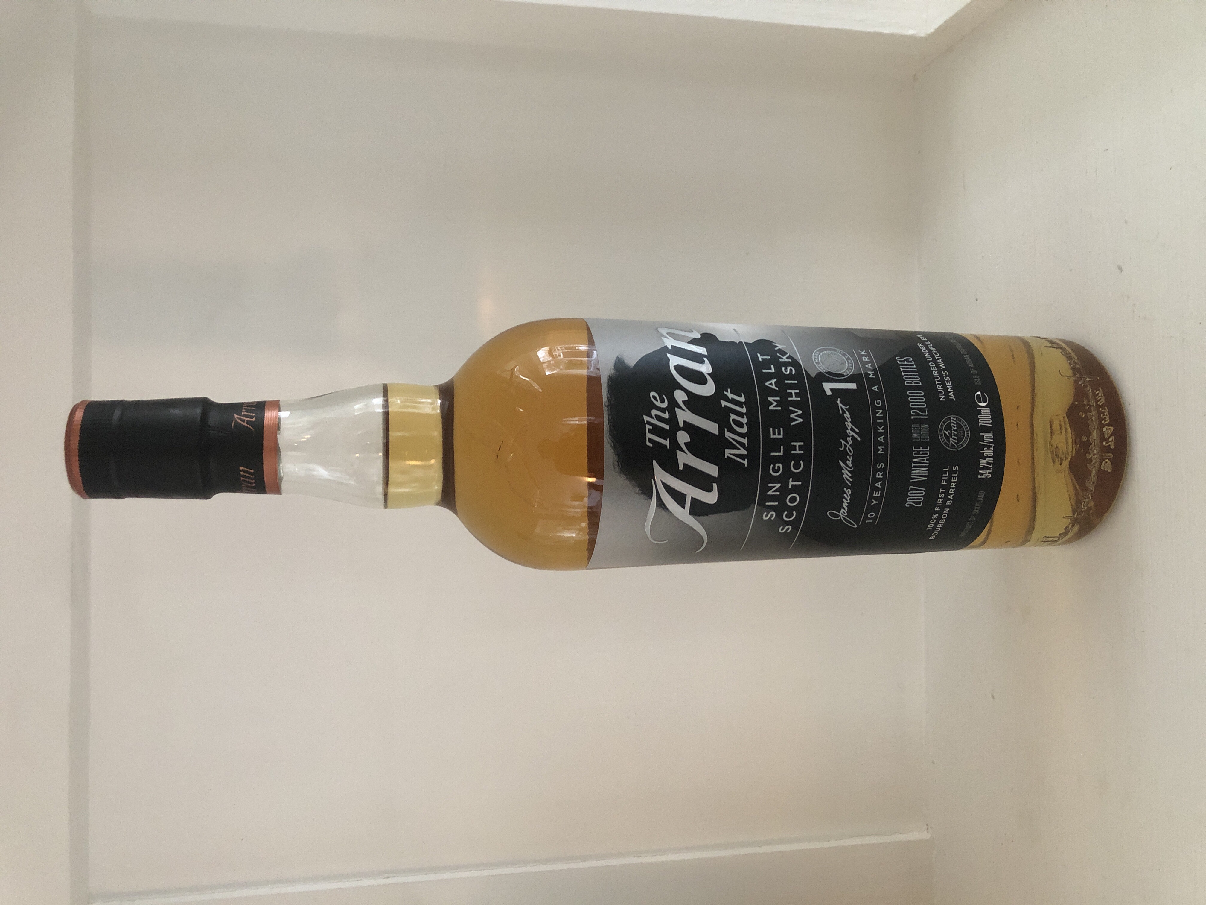 Arran Master of Distilling James MacTaggart 10th Anniversary
