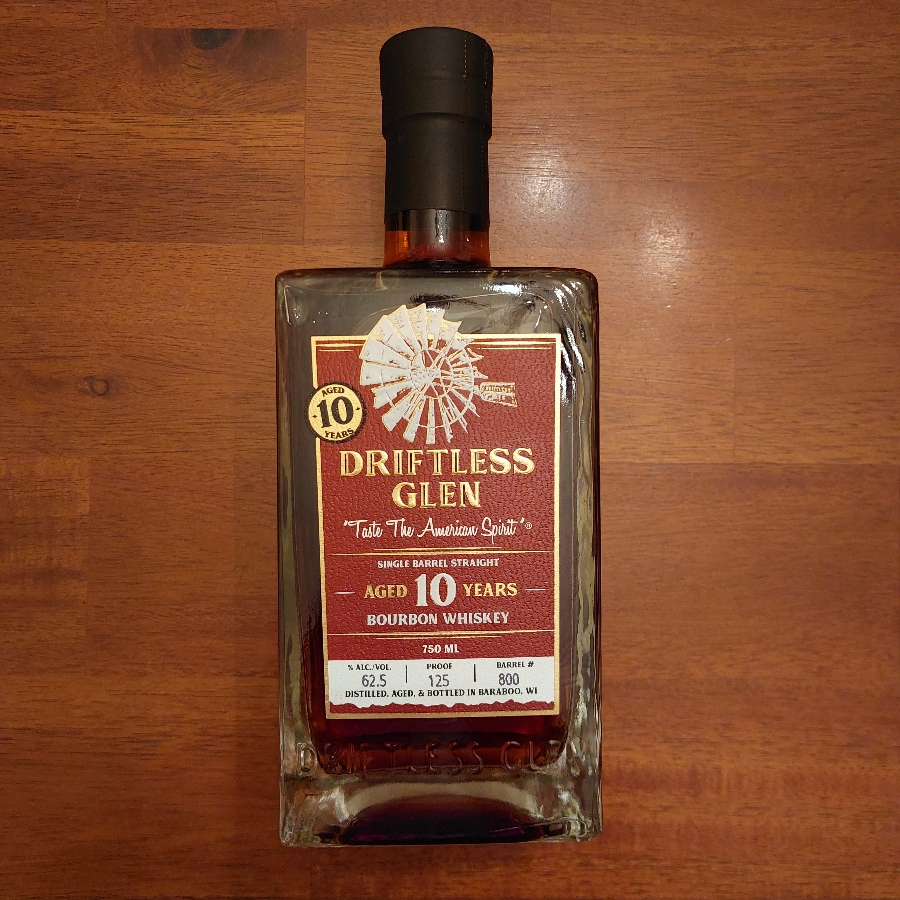 Driftless Glen 10 Year Single Barrel Bourbon