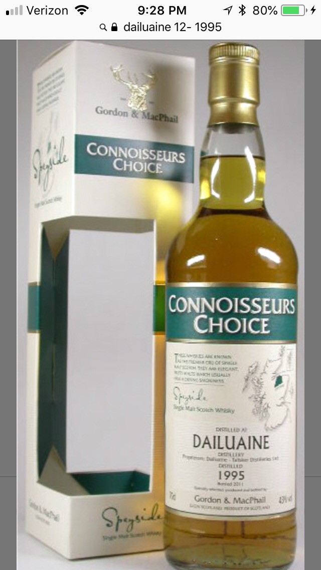 Dailuaine 1995 12 Year Connoisseurs Choice (Gordon & MacPhail)