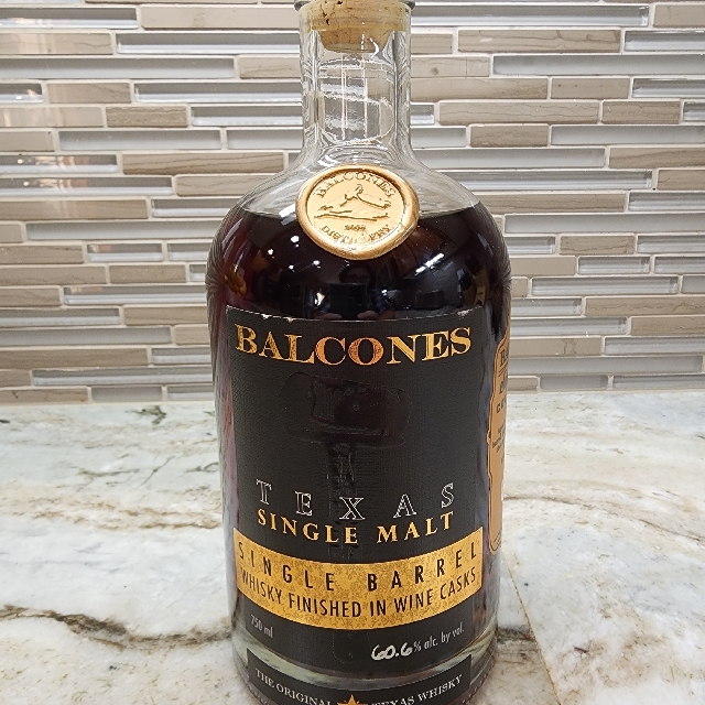 Balcones Texas Single Malt Single Barrel Whisky Finished in Wine Casks #28365