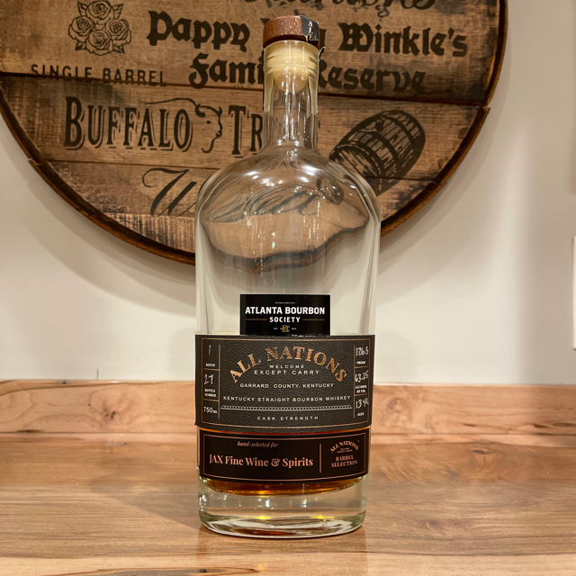 All Nations Cask Strength Atlanta Bourbon Society/Jax