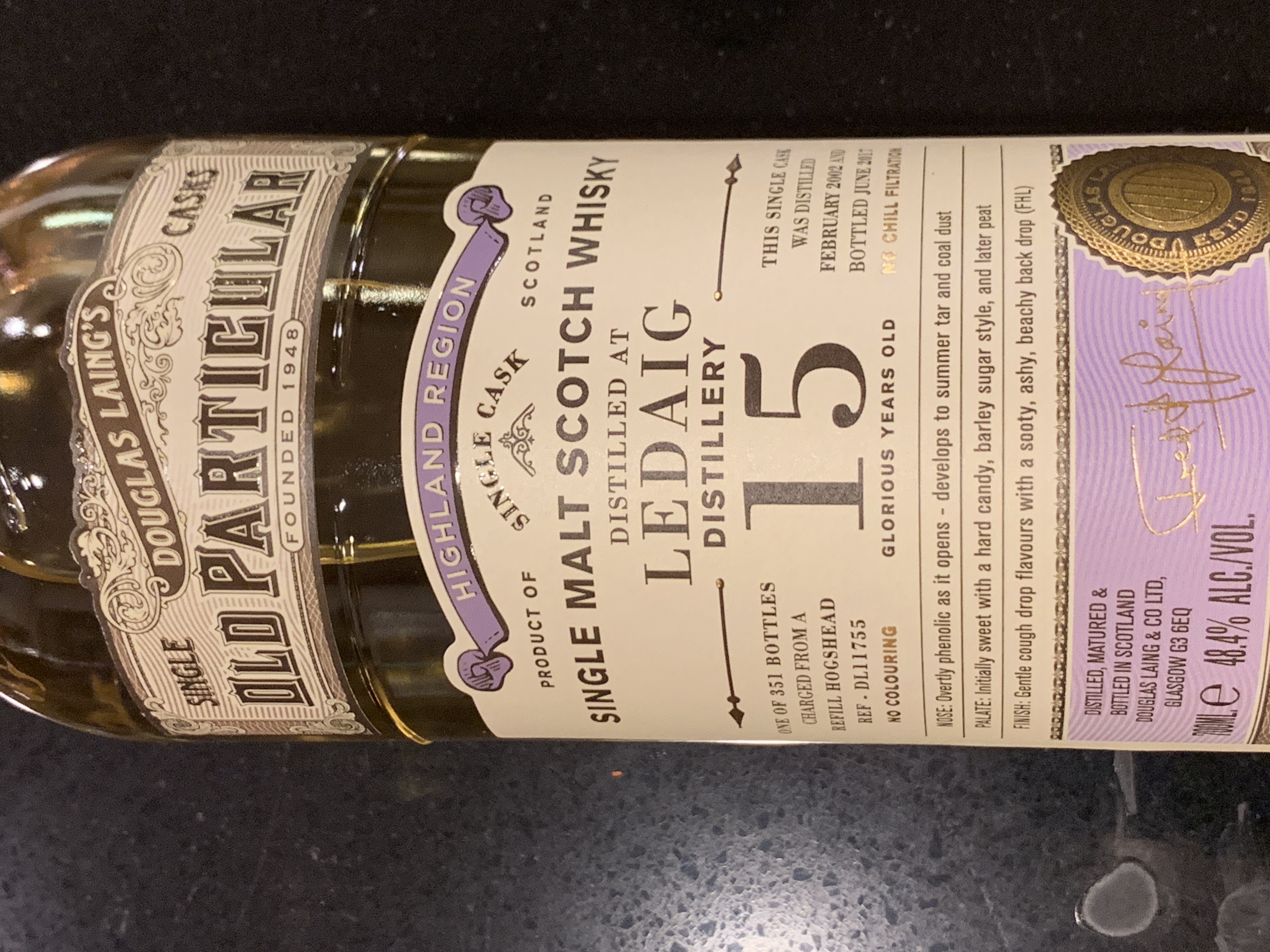 Ledaig 2002 15 Year Old Particular (Douglas Laing)