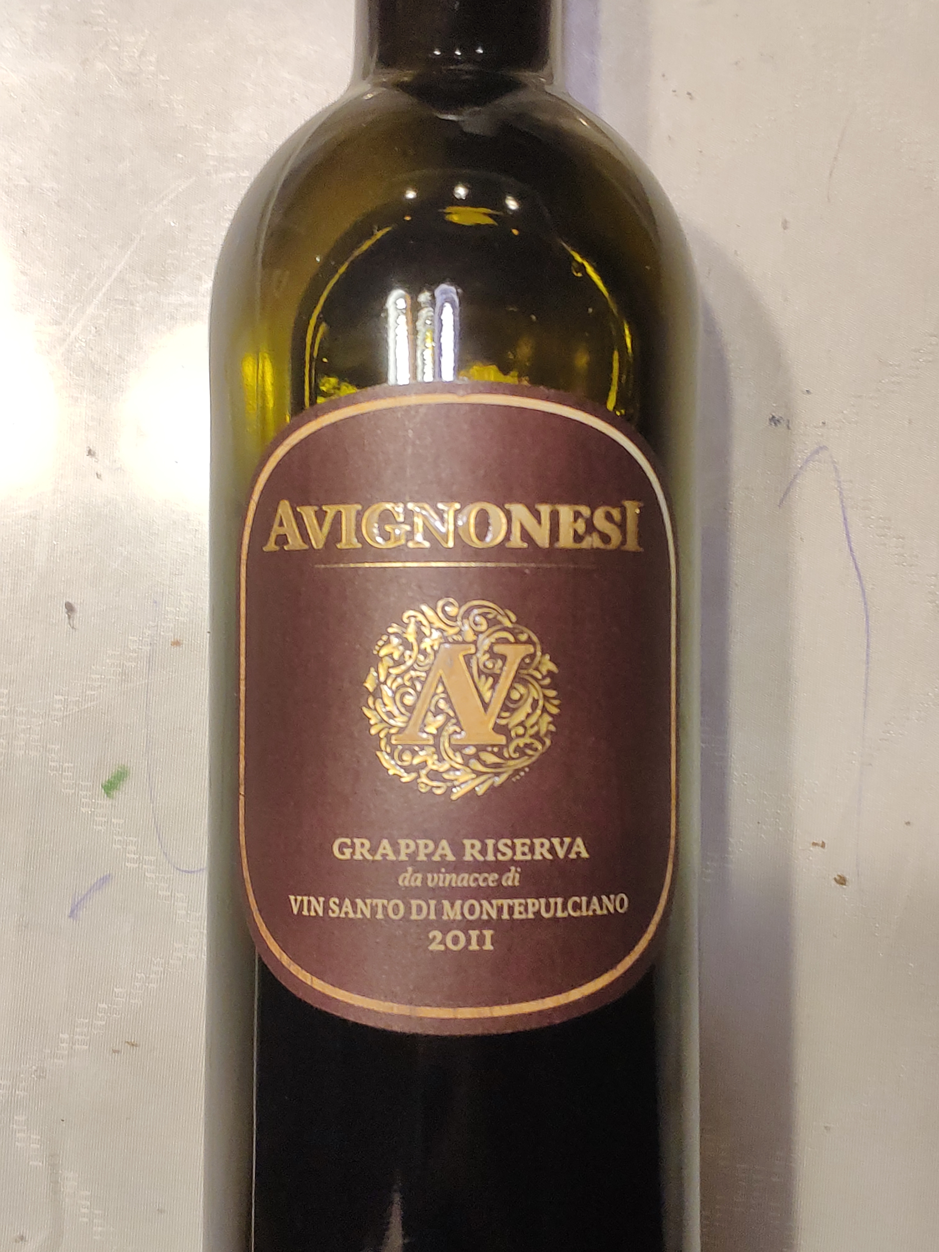 Avignonesi grappa riserva vin santo di Montepuciano