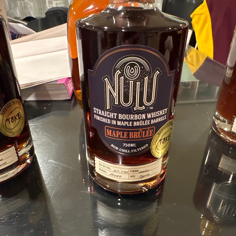 Nulu Straight Bourbon Whiskey Finished in Malle Brûlée Barrels Single Barrel Select T8KE Barrel B949