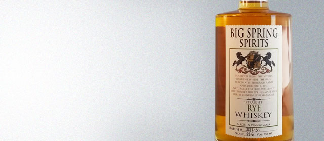 Big Spring Spirits Rye Whiskey