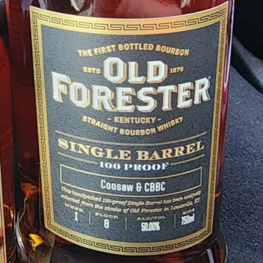 Old Forester Single Barrel 100 Proof (Coosaw & CBBC)  WH I Fl 8