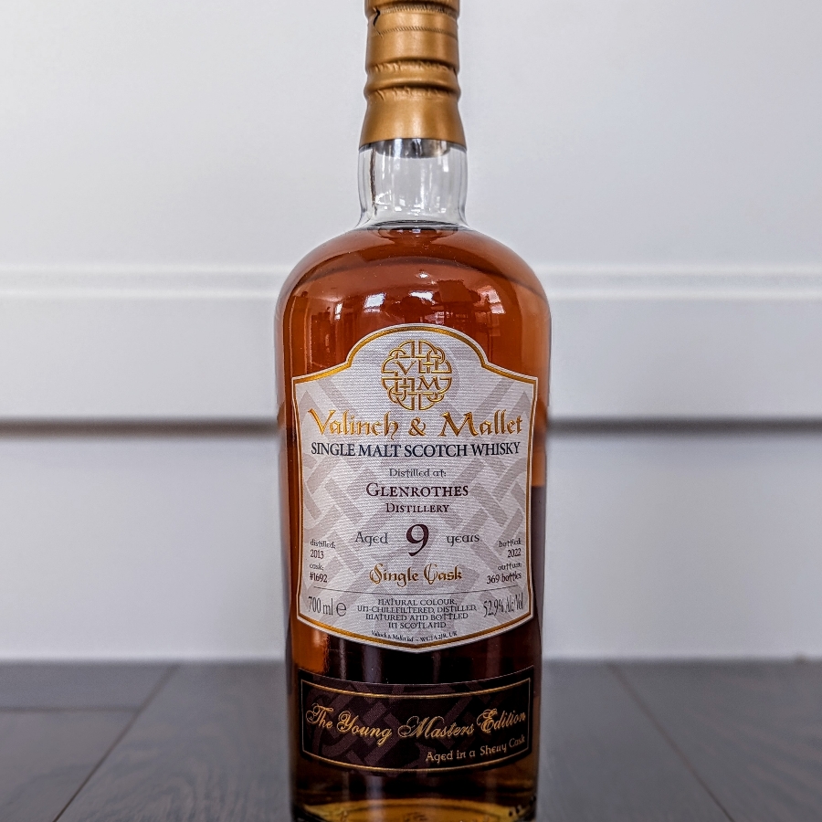 Valinch & Mallet Glenrothes 2013 9 Year Single Malt Scotch Whisky
