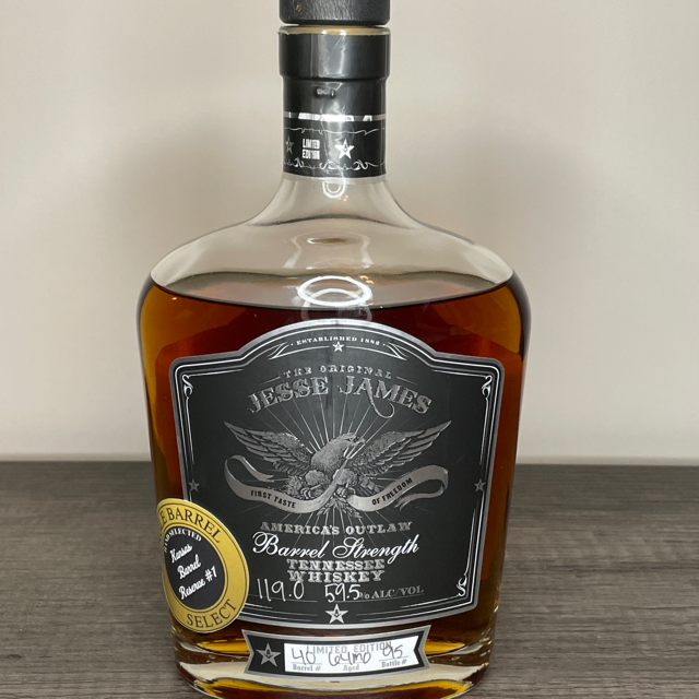 Jesse James Barrel Strength Tennessee Whiskey - Single Barrel Select (Kansas Barrel Reserve #1)