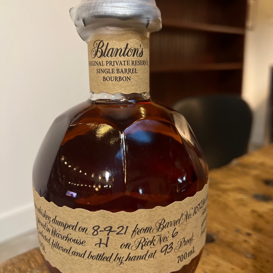 BLanton's Original Private Reserve Single Barrel