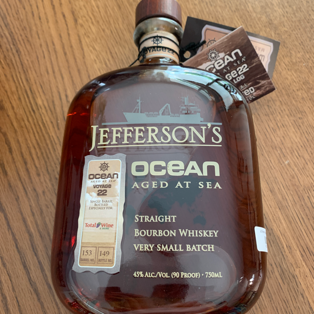 Jefferson's Single Barrel Ocean Aged At Sea Voyage 22 (Total Wine no. 153)