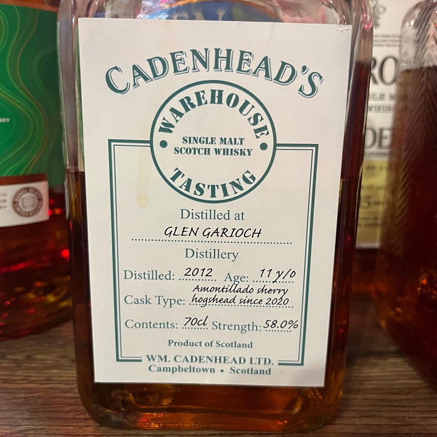 Glen Garioch 11 years Amontillado (Cadenhead's Warehouse Tasting)