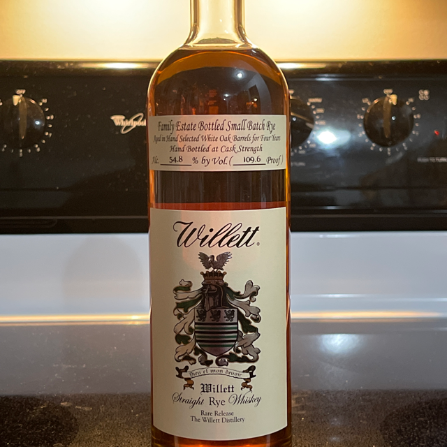 Willett Small Batch Straight Rye Cask Strength 54.8%