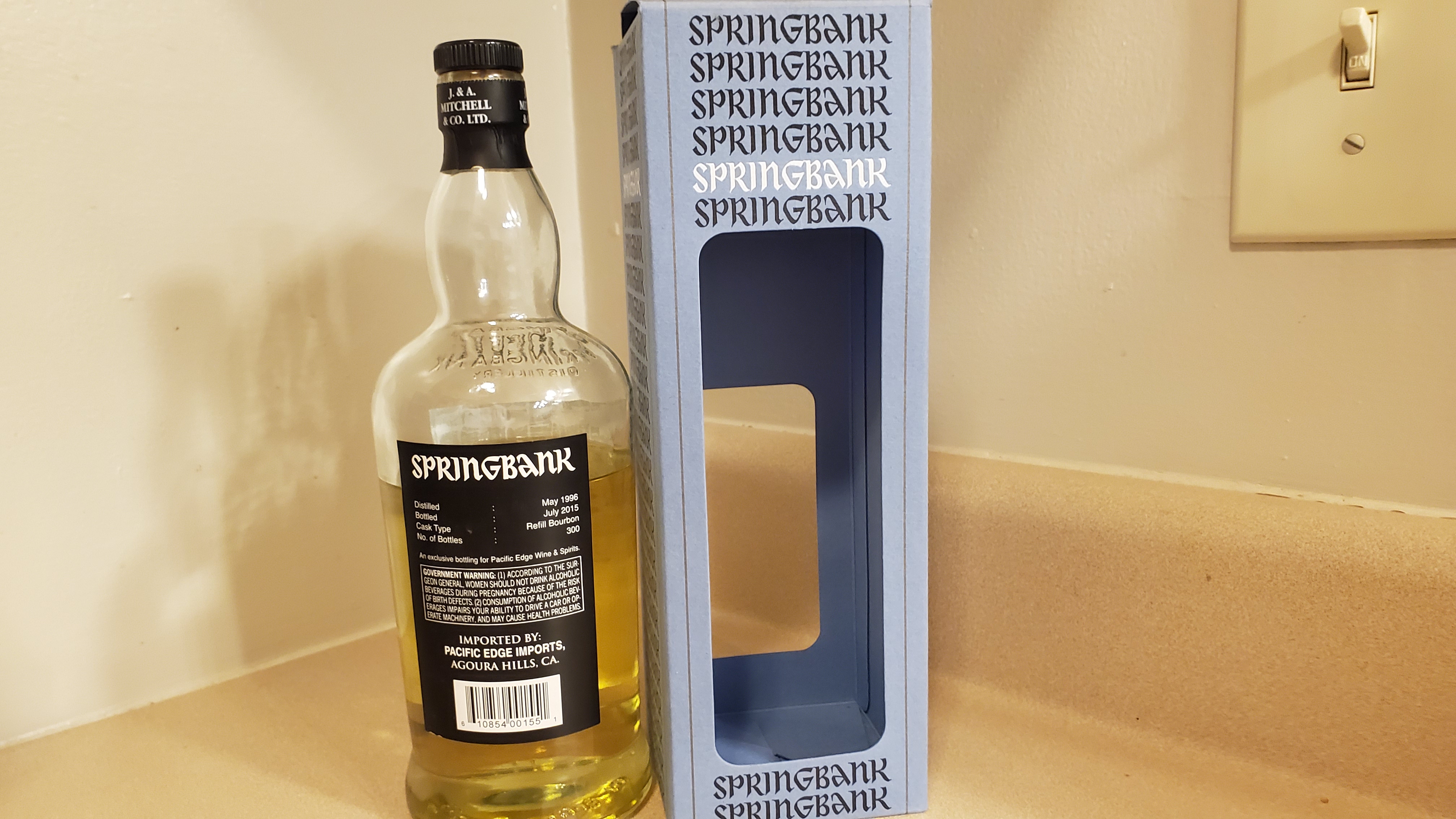 Springbank 19 Year Single Cask Refill Bourbon