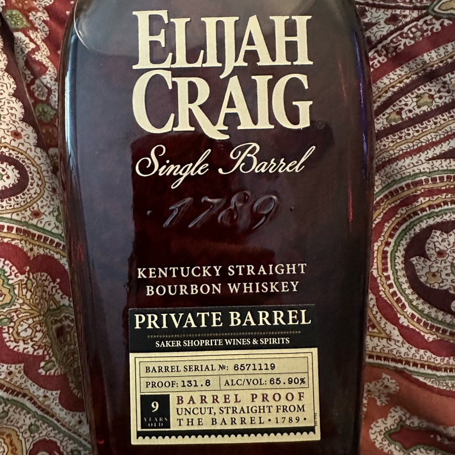 Elijah Craig Single Barrel Private Barrel