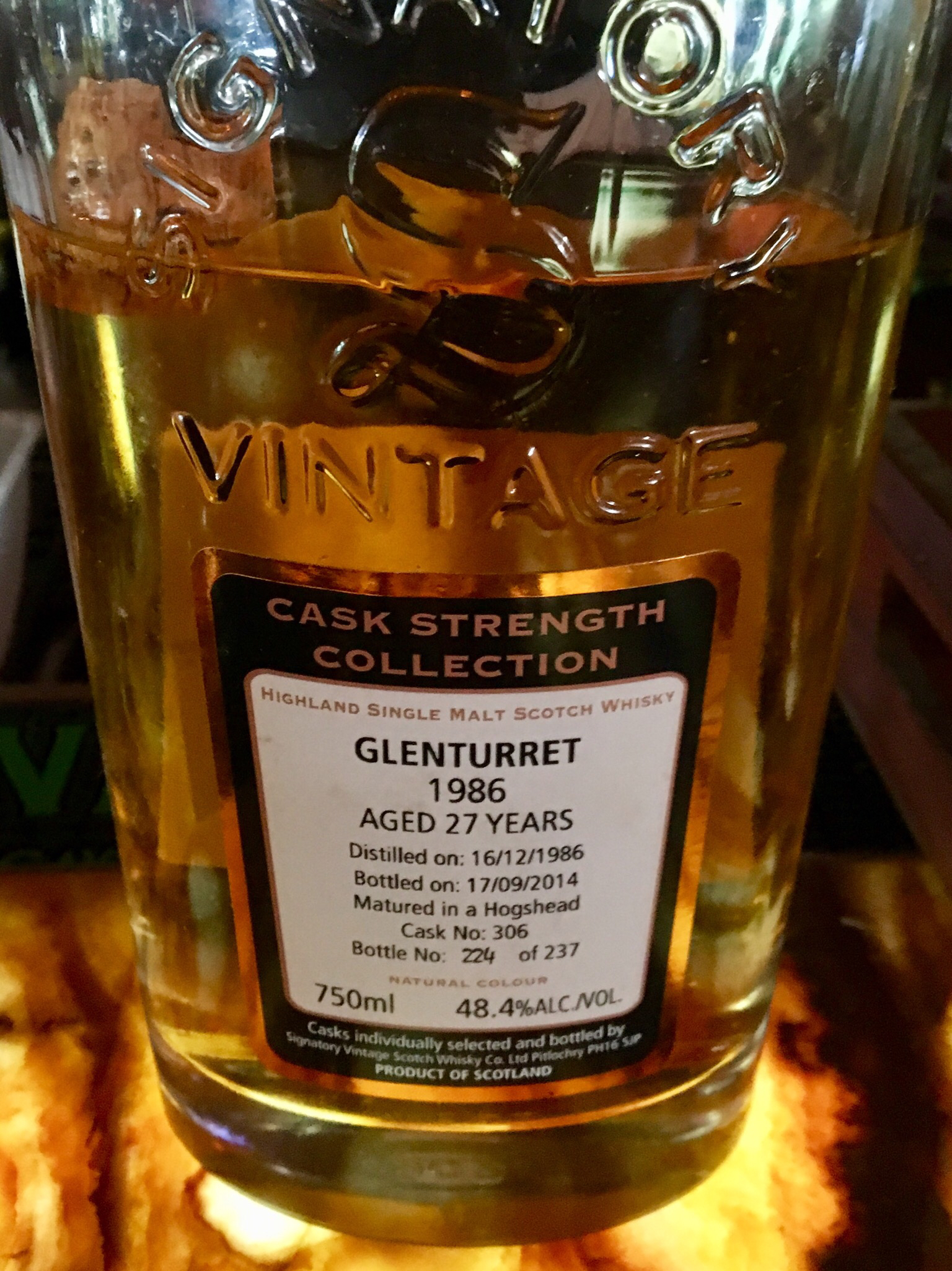 Glenturret 1986 27 Year Cask Strength Collection (Signatory)