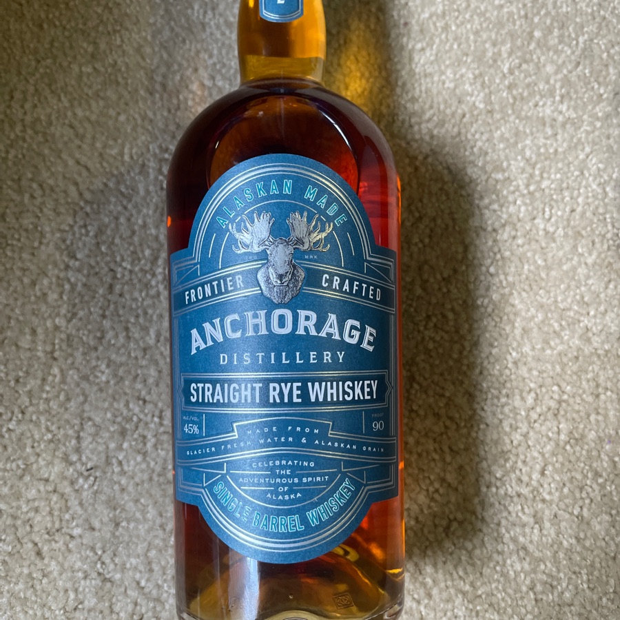 Anchorage Distillery Straight Rye Single Barrel Whiskey
