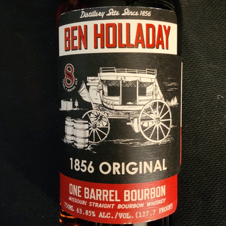 Ben Holladay 8 Year 1856 Original One Barrel Bourbon Missouri Straight Bourbon Whiskey