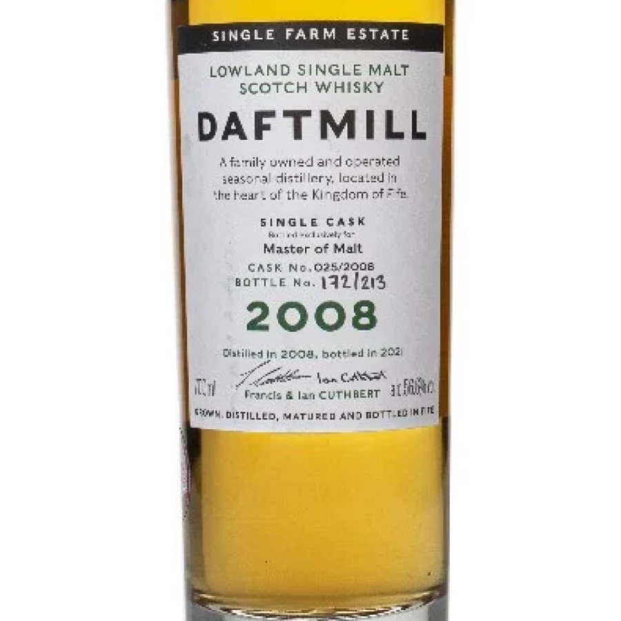 Daftmill 2008 (cask 025/2008) - Single Cask (Master of Malt) Whisky