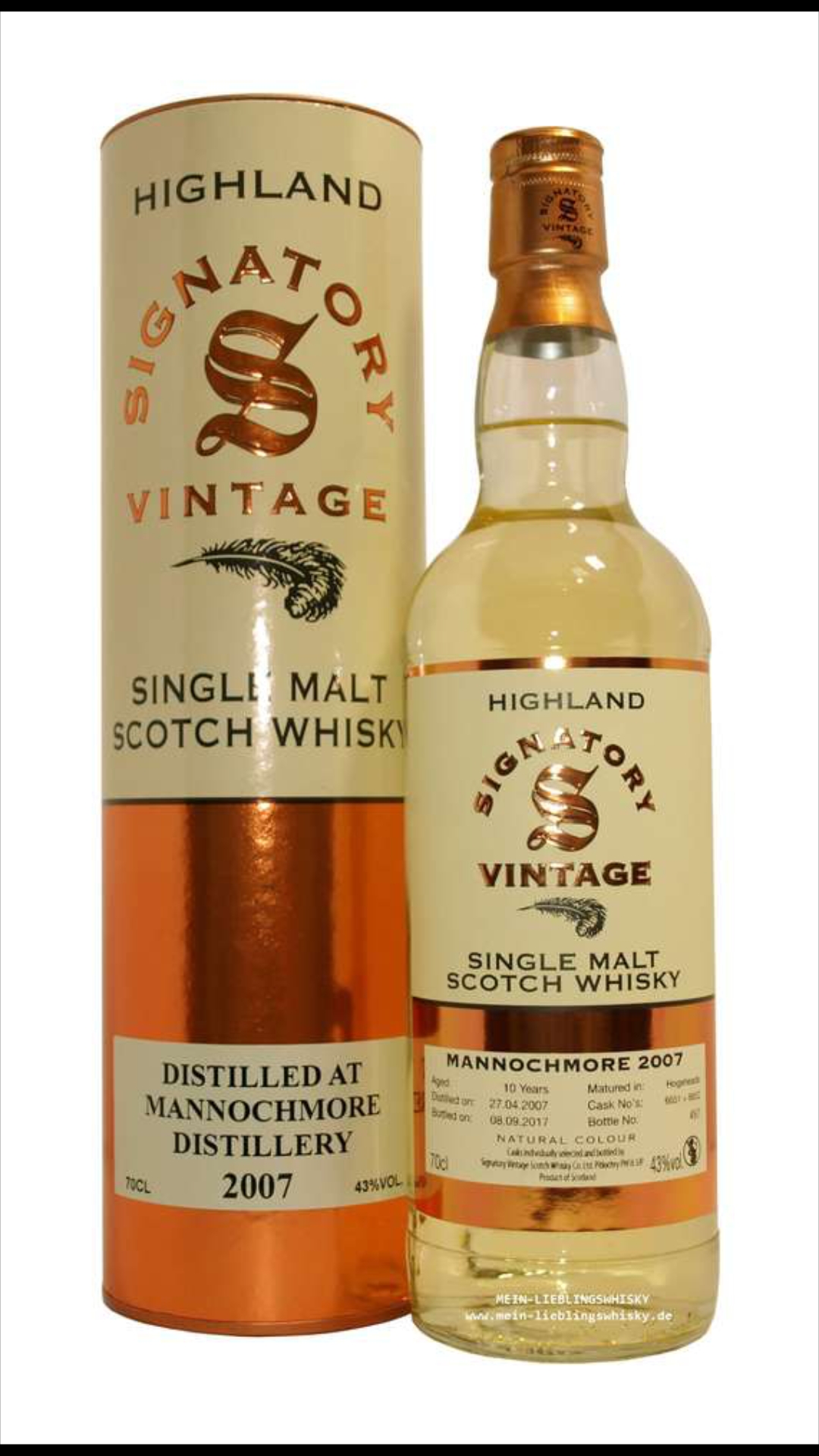 Mannochmore 2007 10 Year 86 Proof Collection (Signatory)