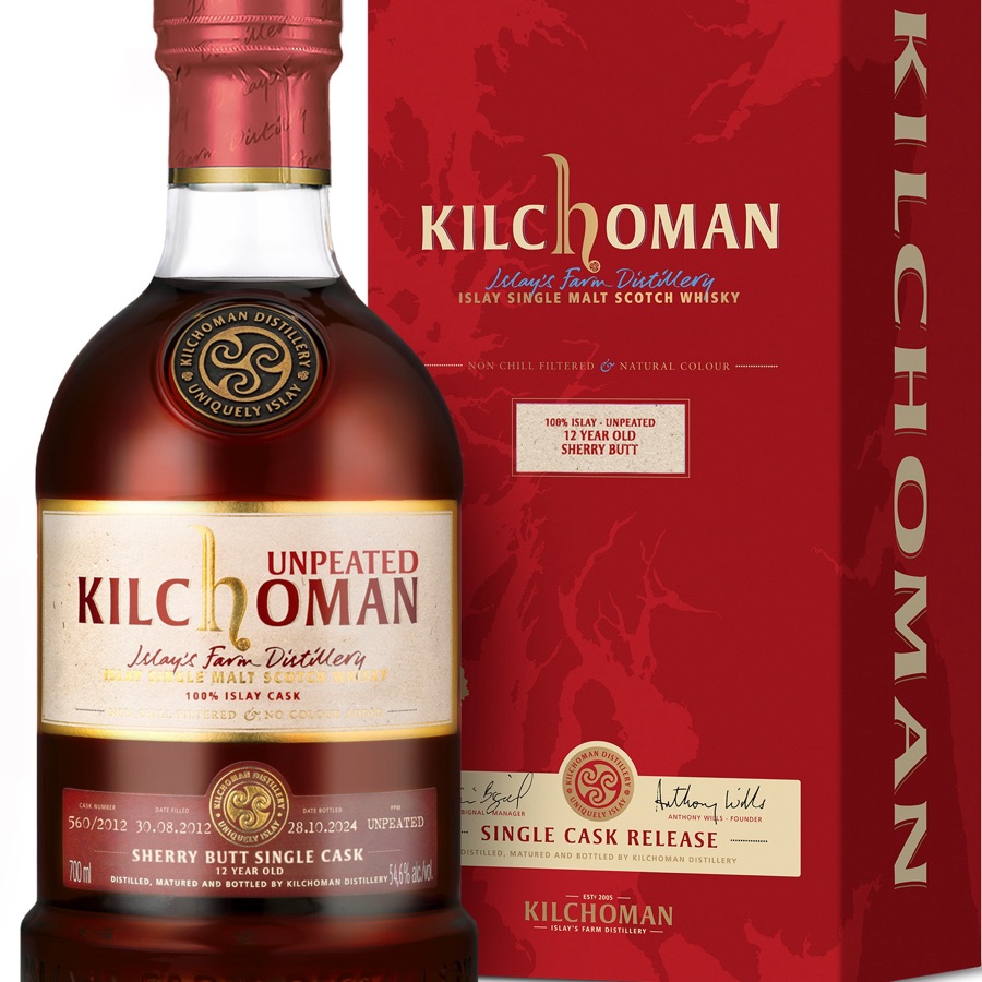 Kilchoman 12 Years Unpeated - 2012 Sherry Butt Single Cask