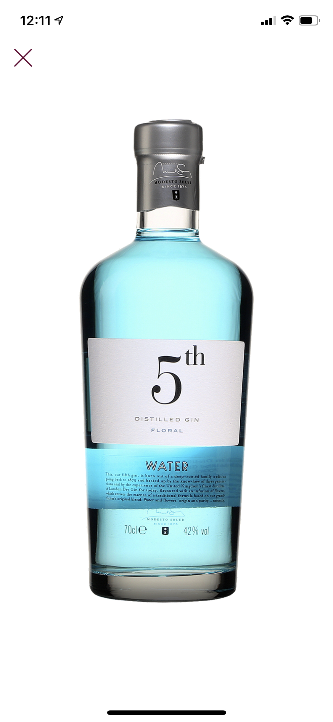 Barcelona spirit brands 5th water